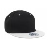 Snap back pro cap - 4136:Black, Cotton, White